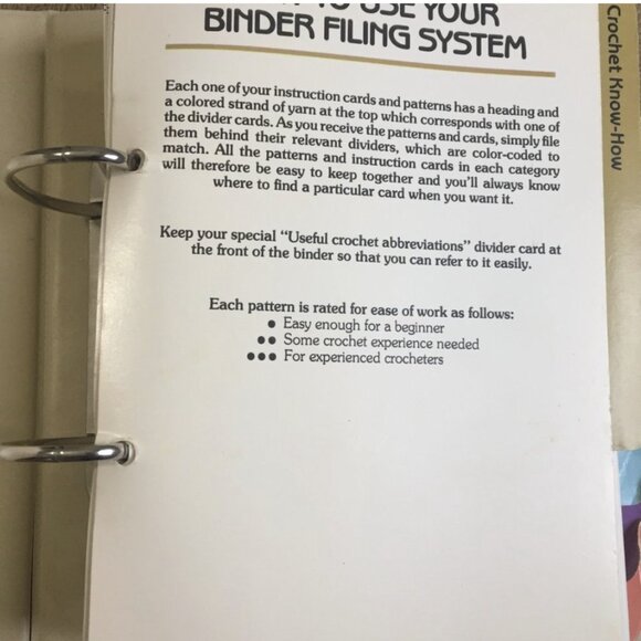 52- (VB) Vintage. 3 Ring Bound. Crochet Books. 1980s. Golden Quick and Easy. - Picture 5 of 9
